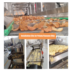 Hoàn Toàn Tự Động Gas Sưởi Ấm Cách Pre Chiên Khoai Tây Chiên Dây Chuyền Sản Xuất Khoai Tây Chiên Làm Máy Chế Biến - Product Image 3