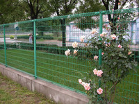Conception industrielle Anneau à double boucle Cercle Roll Top Clôture de jardin 2m Fil d'acier galvanisé Fer Chaleur Carré Décoration Bordure