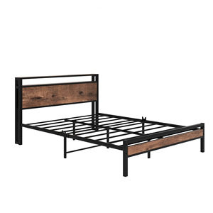 Современная простота, полный платформенный металлический каркас кровати из кованого железа, красивые металлические детали двухъярусной кровати - Product Image 4