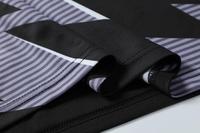 Ensemble de maillot de football noir et violet à rayures, imprimé par transfert thermique, en polyester/rayonne, pour les matchs de ligue des équipes locales