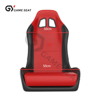 GY087 Kursi Simulator Mengemudi Mobil Hitam Merah Kustom untuk Bermain Game Balap Simulator Sport untuk Logitech G25, G27, G29, G920