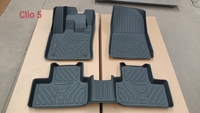 Tapis de voiture professionnel TPE 3D respectueux de l'environnement utilisation de tapis de voiture TPE facile à nettoyer de haute qualité pour Renault Clio 5