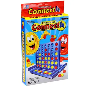 C04112 Jeu de société pliable classique Line Up 4 Connect Games 4 in a Row Tables Game Set pour enfants et adultes