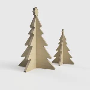 圣诞树装饰胶合板装饰家居2022圣诞派对装饰用品新年圣诞树