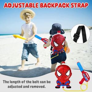 Sac à dos pistolet de dessin animé pour l'été, jouet d'extérieur avec sangles réglables pour piscine, jardin, plage, jeu de combat aquatique - Product Image 2