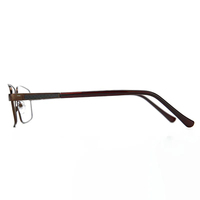 Monture de lunettes de luxe pour homme, monture carrée optique, monture de lunettes pour homme, métal de haute qualité, lunettes transparentes