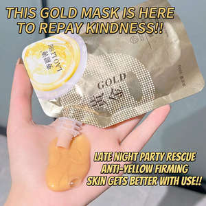 Mascarilla Facial Desprendible de Oro de 24K con Péptidos de Veneno de Serpiente y Retinol de Marca Privada, Antienvejecimiento, Reafirmante, Iluminadora, Cuidado de la Piel - Product Image 4