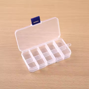 กล่องใส่อุปกรณ์ตกปลาพลาสติกแข็งใสอเนกประสงค์ Palmer ขนาด 13*6.6*2.2 ซม. น้ำหนัก 28 กรัม มี 10 ช่อง - Product Image 4