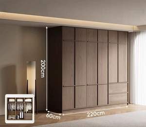 Lemari Pakaian Kamar Tidur MDF Profesional Interior Kontemporer yang Dapat Disesuaikan dengan Desain Berdiri Sendiri untuk Penggunaan di Rumah dan Hotel - Product Image 4