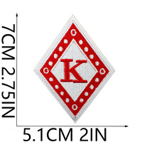 En gros Université Fraternité Broderie Fer sur Patch Sergé Patchs Décoration Grec Fraternité Fer sur Patchs De Broderie