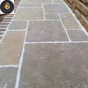 Vente en gros de brique murale en pierre calcaire bleue grise dégringolée Antique 300X300 600X300 - Product Image 2