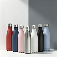 Bouteille d'eau en acier inoxydable de 500ML à double paroi isolée gobelet sans BPA bouteille de sport sous vide flacon sous vide étanche