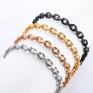 Bracelet Rolo Classique en Acier Inoxydable, Chaîne O Découpée pour Femmes et Hommes, Chaîne de Cheville, Bracelet de Main, Bijoux - Product Image 1