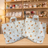 Sacs de courses en LDPE imprimés sur mesure, imperméables, réutilisables, recyclables, à soufflet de fond, sacs promotionnels avec logo personnalisé