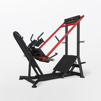 Machine à Squat Hack à Charge de Plaques, Double Rail, Entraîneur Quad Hamstring, Équipement de Musculation Professionnel pour Salle de Sport, Positions de Démarrage Multiples