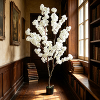 Arbre à fleurs de cerisier artificiel en pot, décoration de mariage, plantes de cerisier artificielles, décorations pour événements et fêtes, directement de l'usine