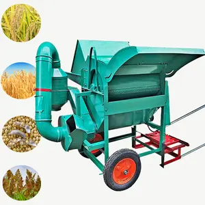 New 50B-FXCYJ-QL TIANPO Diesel Engine Multi-functional Rice Wheat Beans Sorghum Millet Thresher Electric Machine For Farm