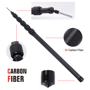 Perche télescopique extensible en fibre de carbone durable de 3 m à 6 sections <span class=keywords><strong>avec</strong></span> système de verrouillage par rotation pour bâche, idéale pour le camping, la randonnée et les outils de tente. - Product Image 3