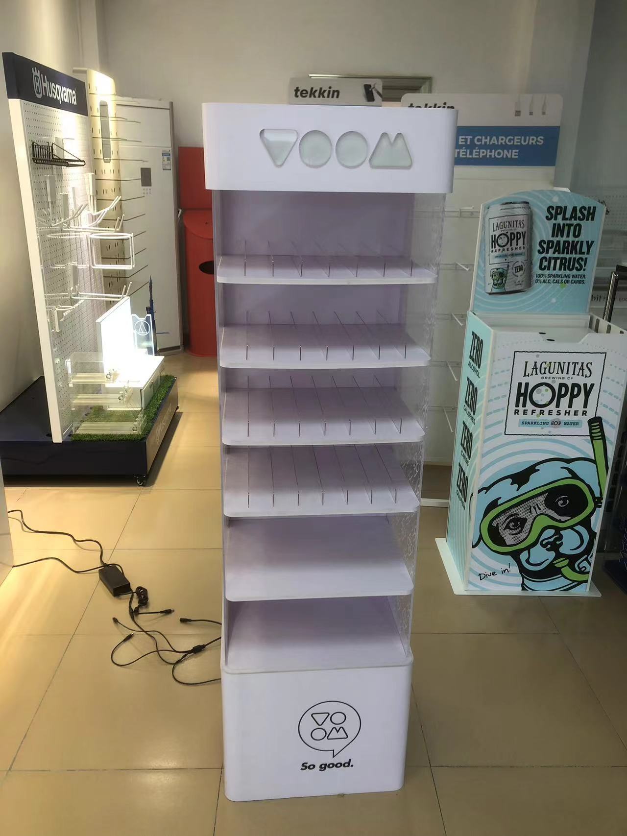 Lightup Cigarette Display Rack Smoking Shop Display Led Tobacco Display case Floor Stand for Retail Shop and Shopping Mall — view 4