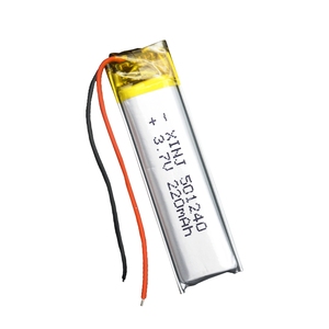 Personalizado 501240 220mah Bateria de Polímero de Lítio 500 v 3.7 mah Baterias de Células de Íon de Lítio Recarregável Baterias Lipo - Product Image 4