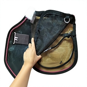 Couverture d'été légère en maille pour cheval, double fermeture poitrine, 4 sangles de fixation, couleur personnalisable, fabricant d'équipement équestre - Product Image 1