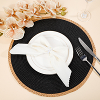 Set de table rond en toile de jute tressée pour la maison