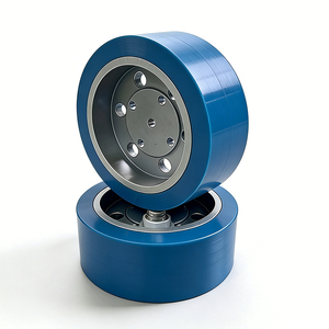 Roda e Rolo de Borracha PU Revestidos de Silicone para Sistemas de Movimento de Máquinas, Unidades de Transporte, Funcionamento Estável e Redução de Ruído - Product Image 1