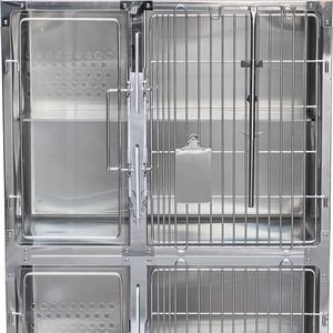 Pet cửa hàng hoặc bệnh viện thú y thiết bị thép không gỉ mèo lồng để bán - Product Image 4