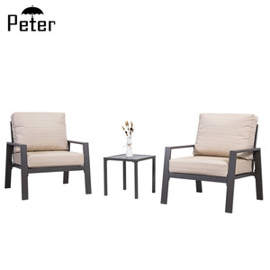 Su misura di alta qualità commerciale moderna outdoor hotel mobili terrazza utilizzato 3 pezzi lounge divano set - Product Image 1