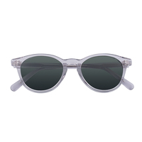 Logo personnalisé de Haute Qualité Clair Femmes Acétate Cadre lunettes de Soleil