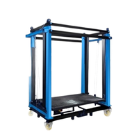 Échafaudage Électrique Pliable Certifié CE, Capacité 500kg, Portée 10m, Portable, en Acier, Télécommande, Quatre Roues Mobiles