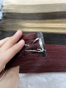 European Double Drawn <strong>Russian</strong> Human Hair Tape Hair Extension High Quality Natural Remy Tape in Hair Extension