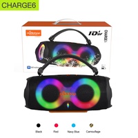 Speaker Portabel Dengan Lampu LED 10W Desain Pegangan Pengisian Daya Tipe-C Kain Mesh Untuk Perjalanan Berkemah Pesta Pantai Luar Ruangan