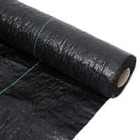PP Tissé Membrane PE Couvre-sol Maille Tapis De Mauvaises Herbes Rouleau Anti Herbe Contrôle Tissu Bloqueur Paillis Film