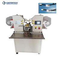 EW-7780 automatique de pliage de câble de fil électrique générateur de produit d'autocollant de double étiquette avec des composants de noyau de PLC