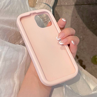 Usine personnalisé rose nouvelle coque souple en Silicone rose arc anti-chute étui de protection pour iPhone 17 16 15 14 Plus 13 12 11 Pro Max