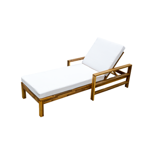 Chaises longues <span class=keywords><strong>de</strong></span> piscine U_Style modernes et écologiques <span class=keywords><strong>en</strong></span> <span class=keywords><strong>bois</strong></span> <span class=keywords><strong>d</strong></span>'acacia avec dossier réglable, coussins, pour jardins extérieurs, terrasses, chaises longues <span class=keywords><strong>de</strong></span> <span class=keywords><strong>jardin</strong></span> - Product Image 1