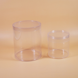 حاويات أسطوانية بلاستيكية شفافة مخصصة من بلاستيك بي اي تي صندوق أنبوب أسطواني صديق للبيئة صندوق أنبوب أسطواني بلاستيكي شفاف للتعبئة - Product Image 3