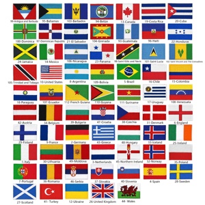 Cờ các quốc gia nhỏ thêu, dán ủi, bán buôn từ nhà máy - Product Image 2