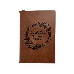 Carnet de notes personnalisé en cuir A5, écologique, style professionnel, gravé, imprimé en typographie noire, pour étudiants - Product Image 4