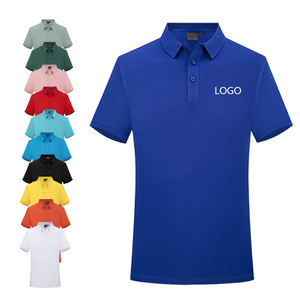 ترويج المبيعات مخصص لون سادة شورت سادة فارغ كم بولو الأعمال الفاخرة تي شيرت الرجال - Product Image 2