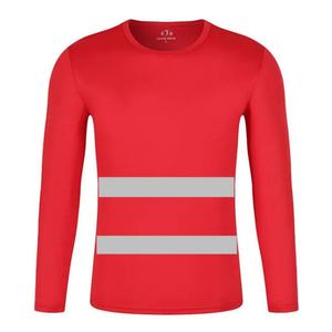 Chaleco de Seguridad Reflectante Fluorescente de Alta Visibilidad, Manga Larga, Ropa de Trabajo de Secado Rápido para Construcción - Product Image 5