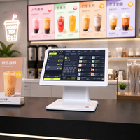 Mesin Kasir POS Layar Tunggal dengan Adaptor 12V dan Sistem Multibahasa untuk Toko Retail, Kasir POS Android