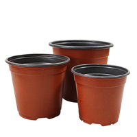 Mini pot à semis en plastique PP bicolore pour jardin de plantes succulentes à domicile