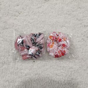 Scrunchie Besar Bergaya Eropa Musim Semi, Hiasan Rambut Serat Bambu Berbunga dengan Karet Elastis Tinggi untuk Anak Perempuan - Product Image 5