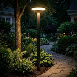 Lampada Solare per Pali 2300LM IP65 Impermeabile, Illuminazione <span class=keywords><strong>da</strong></span> Giardino LED dal Tramonto all'Alba con Batteria LiFePO4, Illuminazione Stradale per Esterni - Product Image 4