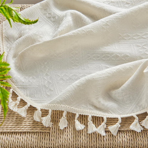 Cortinas de Lino Beige Estilo Boho Navideñas, Cortinas Rústicas de Lino Translúcidas <span class=keywords><strong>para</strong></span> Dormitorio o Sala de Estar - Product Image 4