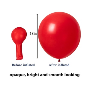 <strong>Free</strong> Sample Big Round Happy Birthday Party Supply Biodegradable <strong>Latex</strong> Helium 18 Inch Ballons Grey Black Red White Pink <strong>Balloons</strong> - Product Image 3