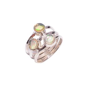 แหวนโอปอลเอธิโอเปียนแฮนด์เมด4.4gm 6X6mm เครื่องประดับอัญมณี unisex - Product Image 4