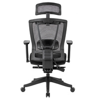Chaise de bureau ergonomique en maille de luxe confortable à dossier haut Donati 4D Accoudoir Manager Executive